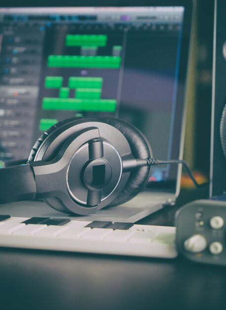 Home Audio Studio Computer Music Sound Station portable set up w Home Audio Studio Computer Music Sound Station portable set up w